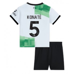 Liverpool Ibrahima Konate #5 Udebanesæt Børn 2023-24 Kort ærmer (+ korte bukser)